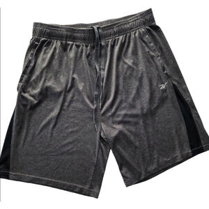 Men's Reebok Athletic Shorts M Gray Black